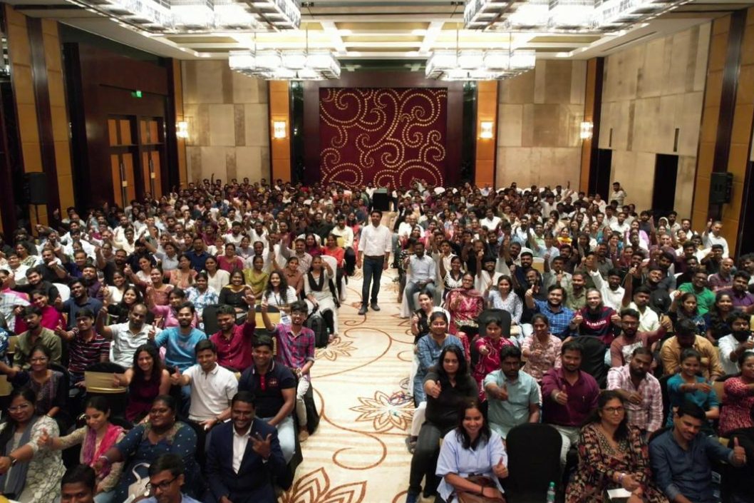 Rahul Shetty with a packed audience at QA Summit Chennai